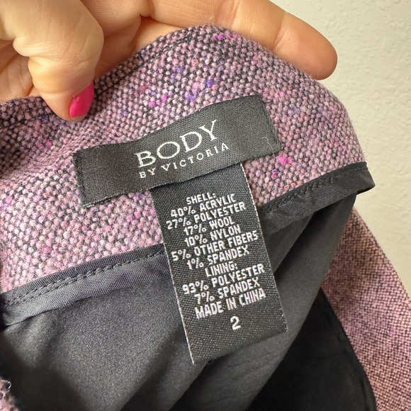 Body By Victoria Secret Womens Skirt Size 2 Pencil Y2K Belt Academia Retro 2000s - Picture 4 of 12